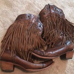 Corral Fringe Cowgirl Boots size 9.5 Medium